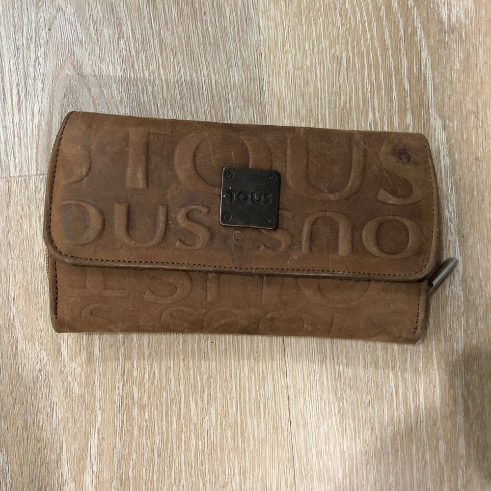 TOUS Textured Logo Wallet